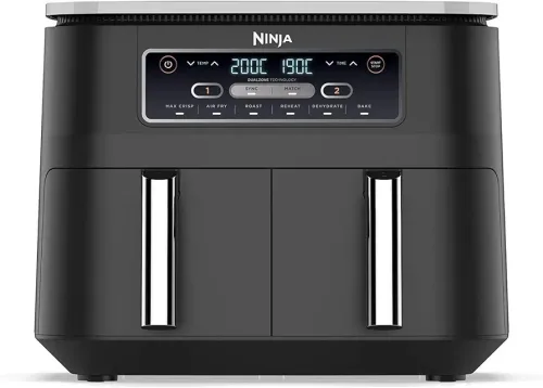 Friteuse A Air Sans Huile Airfryer NINJA , 2 Tiroirs,6-En-1 AF300EU- 7.6L - 2500W