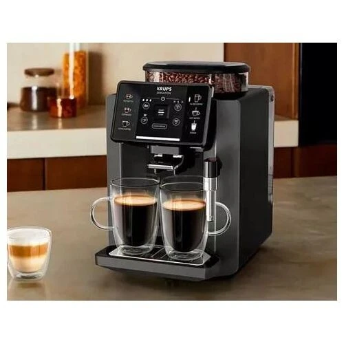 Krups Machine A Cafe Broyeur 15 Bars Noir EA910A10 - Sensation-Interface Tactile