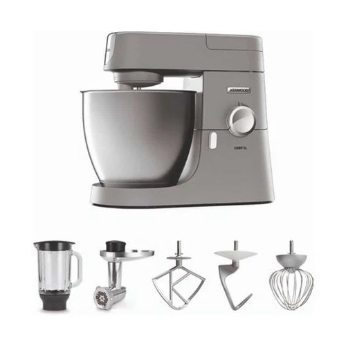 KENWOOD Pétrin 1200W Kvl4170S Chef Xl 6,7L Blender + Hachoir Métal - Argent