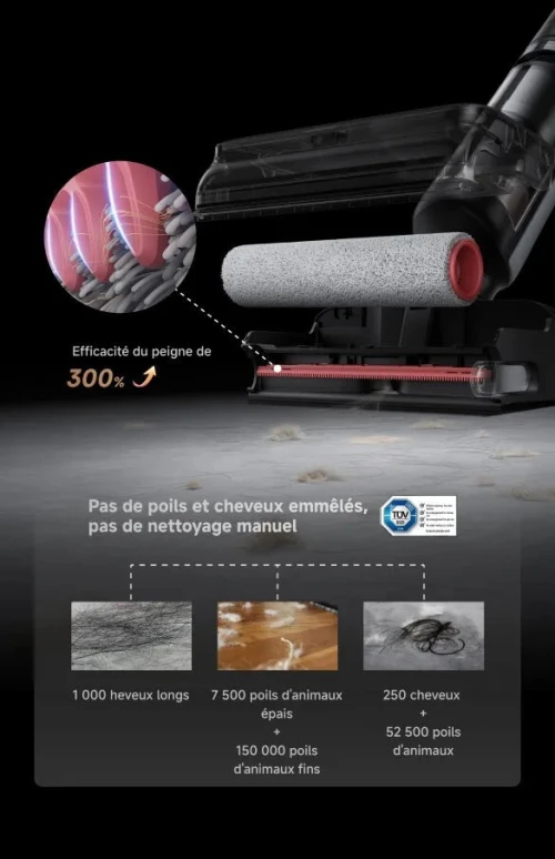Aspirateur laveur DREAME H15 Pro FoamWash  23 000 Pa