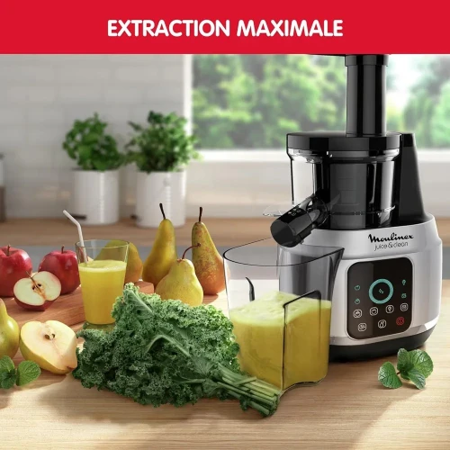 Moulinex EXTRACTEUR DE JUS Fruits et Légumes 150W ZU420E10 Noir/ Gris 