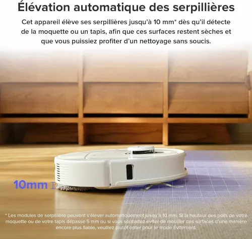 Aspirateur Roborock Qrevo Pro Robot Laveur blanc   