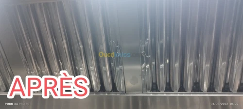 Nettoyage et dégraissage des hottes de cuisine 