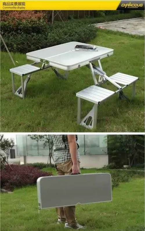 طاولة Table camping pliable avec 4 sièges 