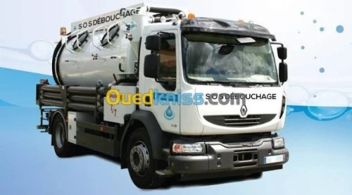 Camion débouchage canalisation vidange Service nettoyage 