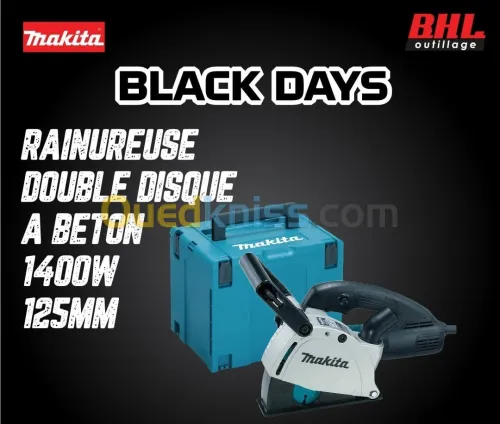 RAINUREUSE DOUBLE DISQUE A BETON 1400W 125MM MAKITA