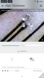 Microscope professionnel Aramo pour l'analyse de la peau, du cuir chevelu et des cheveux