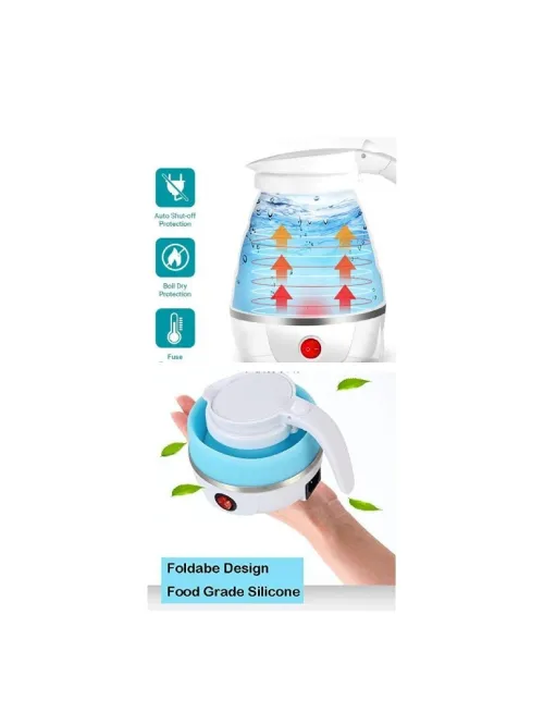 غلاية كهربائية وقابلة للطي Bouilloire Electrique Portable & Pliable En Silicone Durable 600Ml