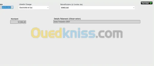 logiciel de gestion des charges (frais généraux)