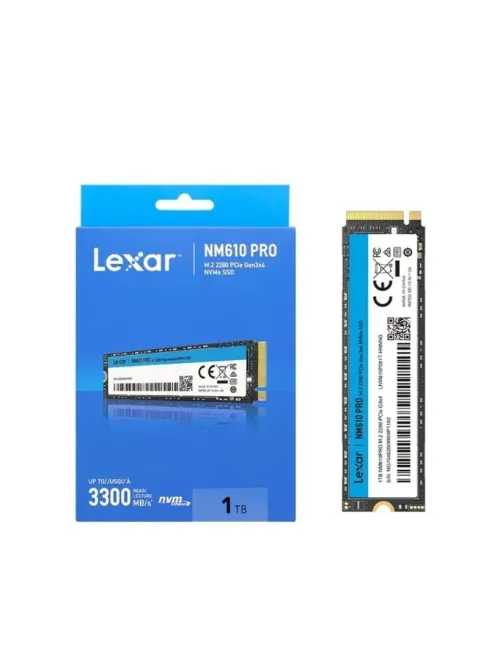 LEXAR NM610 PRO 1TB - SSD M.2 NVME - PCIE 3.0 GEN3X4 - 3300 MO/S - PC PORTABLE & BUREAU