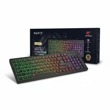 CLAVIER HAVIT MECANIQUE KB-903L BLACK- RED-SW 60%
