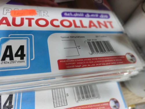 Papet autocollant A4 /différents motifs