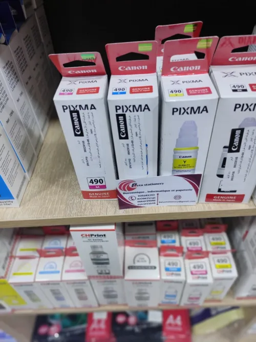 Encore bouteille pack de 4coul canon pixma 490