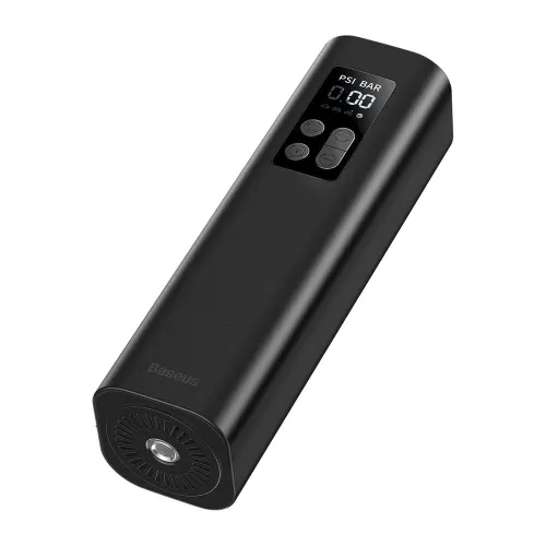 Baseus Compresseur Gonfleur pneus Voiture Allume-Cigare 12V avec Affichage Mini Tire Compressor