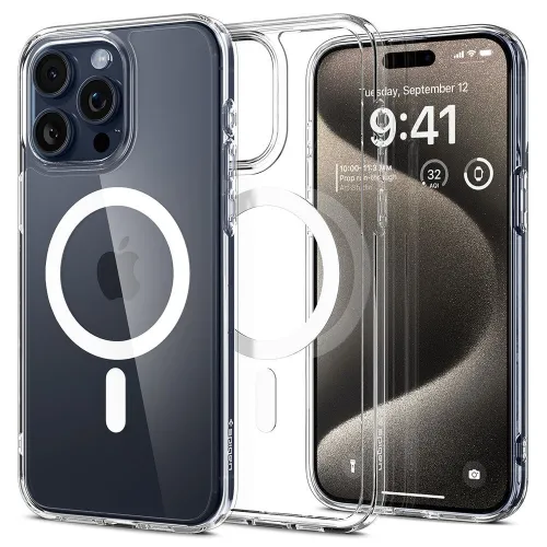 Antichoc iPhone 15 Pro Max et 15 Pro MagSafe Transparente Étui Antichoc de Protection Original Korea