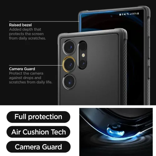 Antichoc Samsung Galaxy S24 Ultra Coque Spigen Rugged Armor Original Korea Pochette S24 Ultra