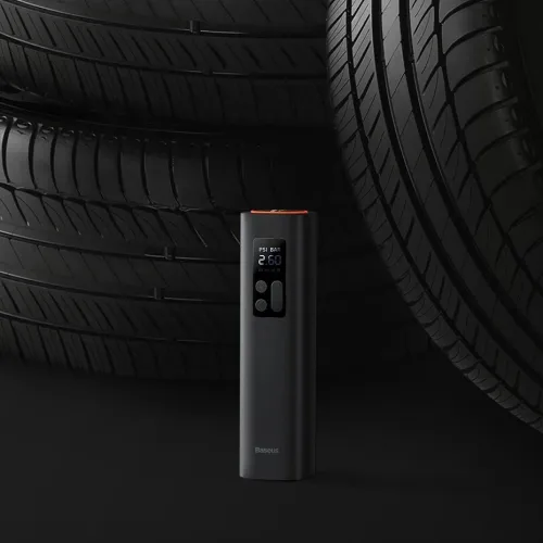 Baseus Compresseur Gonfleur pneus Voiture Allume-Cigare 12V avec Affichage Mini Tire Compressor