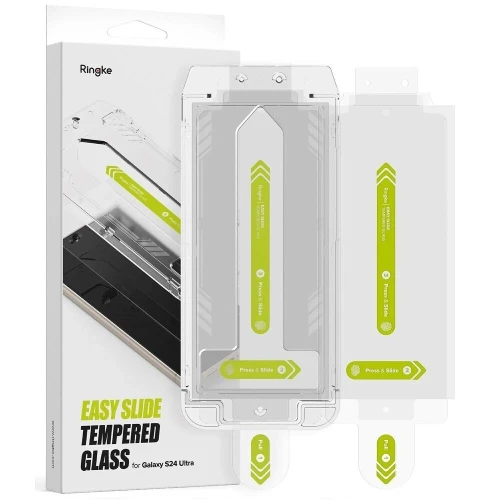 incassable Ringke Easy Slide 2-pack tempered glass for Samsung Galaxy S24 Ultra