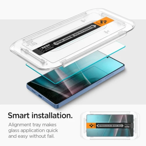 Protection Ecran Galaxy S25 Ultra Incassable Verre Trempé Original Spigen Glas tR EZ Fit -2pcs