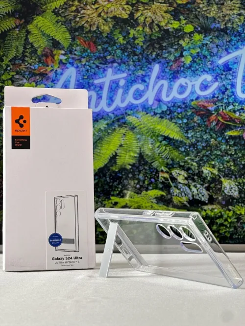 Antichoc Samsung Galaxy S24 Ultra Avec Support Coque Spigen Ultra Hybrid S Original Korea S24 Ultra