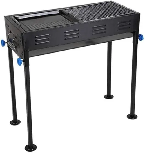 Grand Barbecue Portable Rectangulaire en acier inoxydable شواية حجم كبير