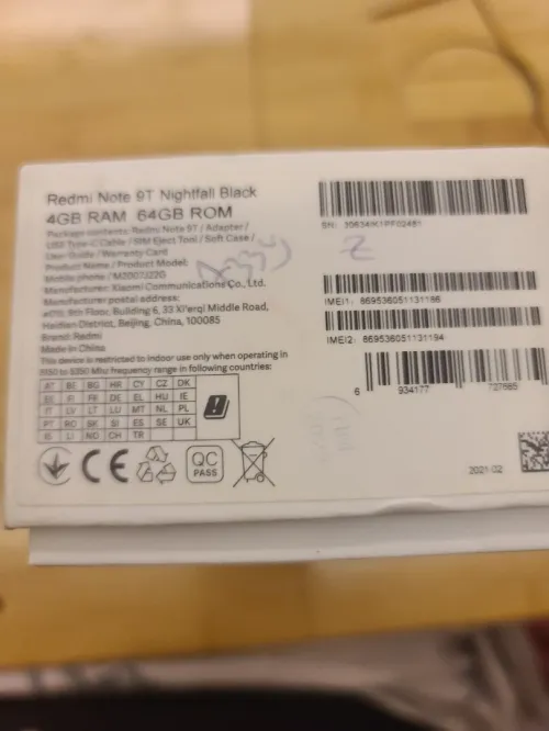 Redmi note 9T