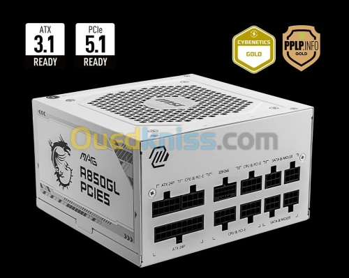 MSI MAG A850GL PCIE5  blanc