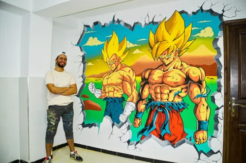 Dessin mural - Fresque murale - Dessin sur mur  