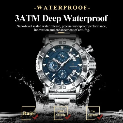 Montre original - water résiste - en acier inoxydable