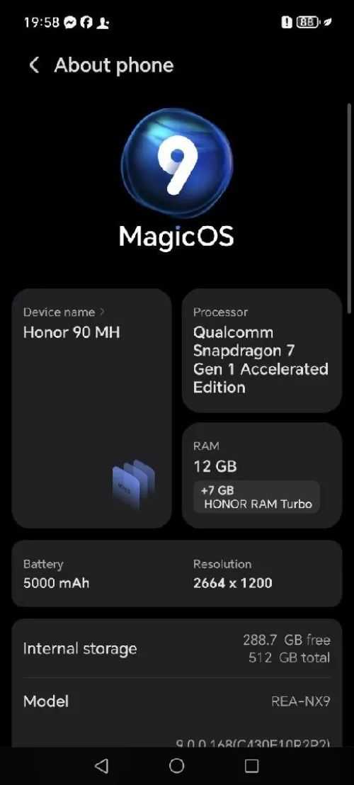 Honor 90 5G 12/512 Honor 90