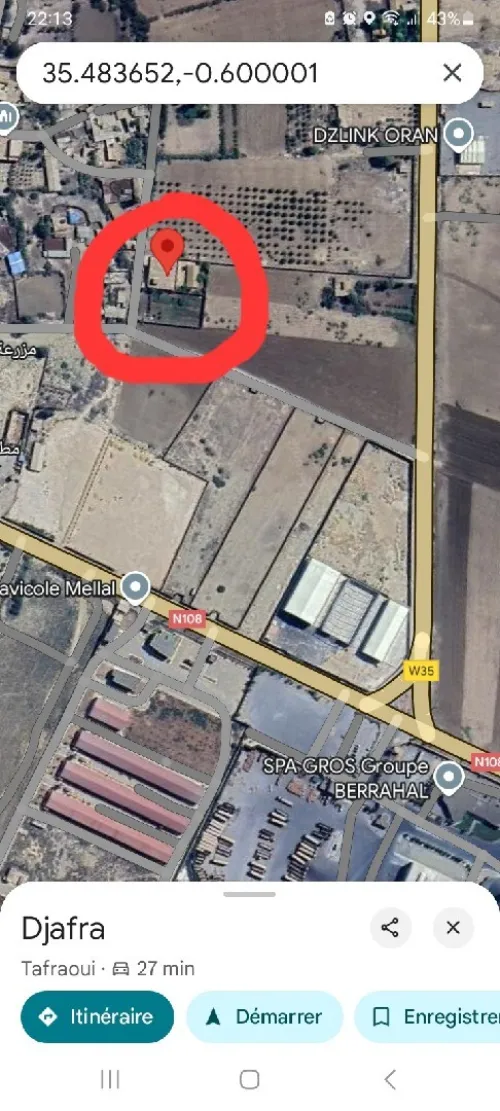 Vente Hangar Oran Tafraoui