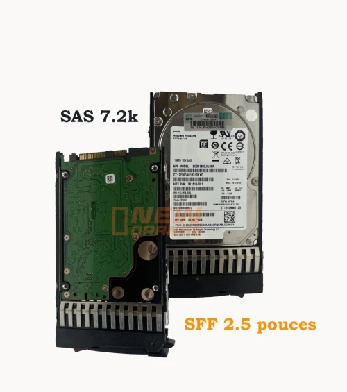 Disque dur sreveur HPE1TB 12G SAS 7.2K SFF 2.5