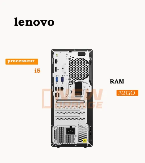 PC bureau Lenovo V50T Gen2 i7 - écran L22e20  
