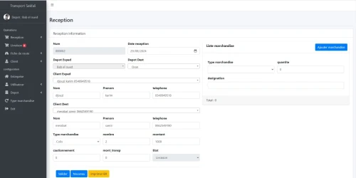 Logiciel gestion Transport marchandise