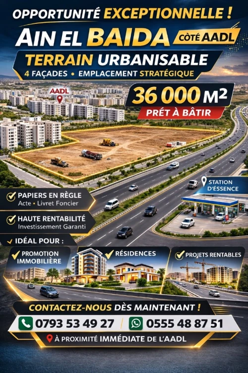 Vente Terrain Oran Es senia