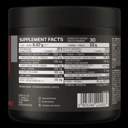 OstroVit Pré-workout Pump Extreme 300 g