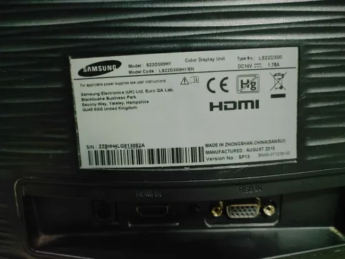 Ecran samsung s22D300 22 pouces Hdmi 1080