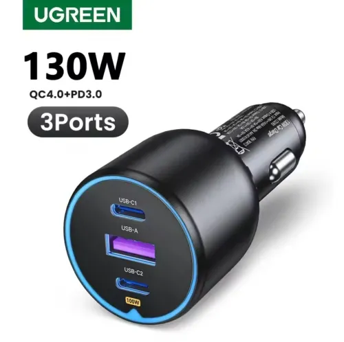 Ugreen 130W usb C chargeur de voiture