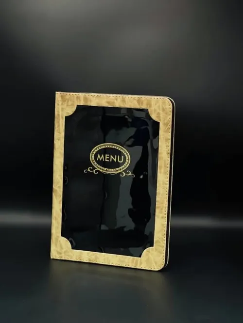 Porte menu restaurant et addition 