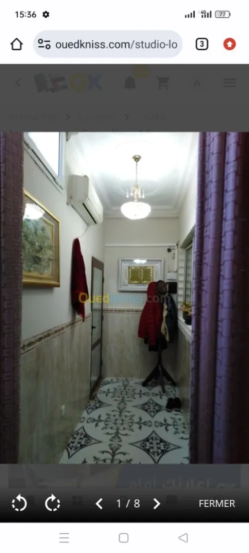 Location Appartement Studio Alger Cheraga