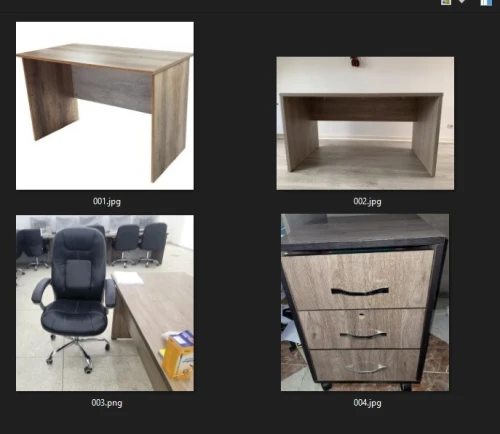  Bureau 120 x 80 + chaise PDG + Caisson
