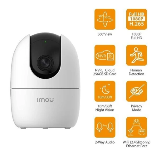 كاميرة مراقبة ذكية CAMERA IP WIFI 360 IMOU-A22EP-G 2MP