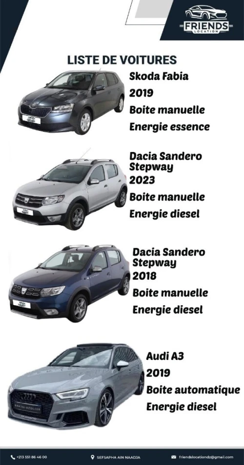 Location de voiture 