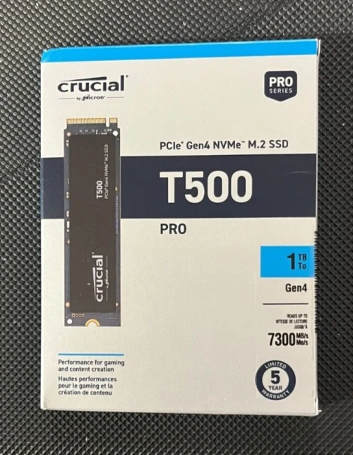 Crucial T500 PRO 1TB PCIe Gen 4 NVMe SSD -- PROMOTION