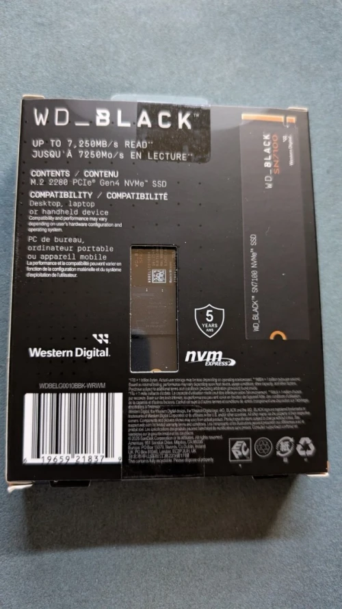 WD Black SN7100 PCIe Gen 4 NVMe SSD 1TB -- PROMOTION