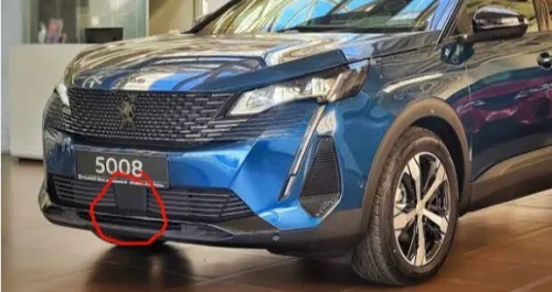 Cache radar Peugeot 3008 et 5008 2022 gt