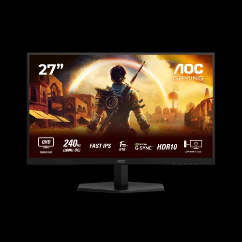 ECRAN AOC Q27G42ZE 27" 2K FAST IPS 240HZ ( 260HZ OC ) 0.3MS QHD GAMING