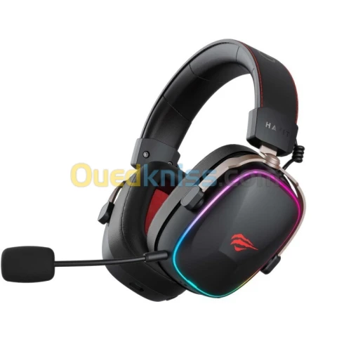 CASQUE HAVIT H2039BG TRI-MODE GAMING HEADSET RGB WIRELESS