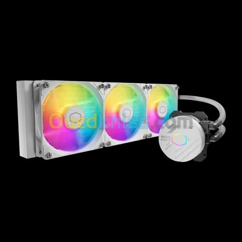 WATER COOLING COOLER MASTER MASTERLIQUID 360L ARGB WHITE - 3x120MM - COMPATIBLE INTEL & AMD