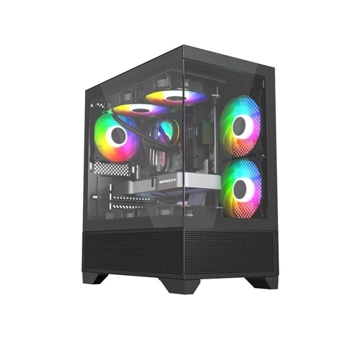 BOITIER NOX RAVEN mATX 3 FANS ARGB BLACK